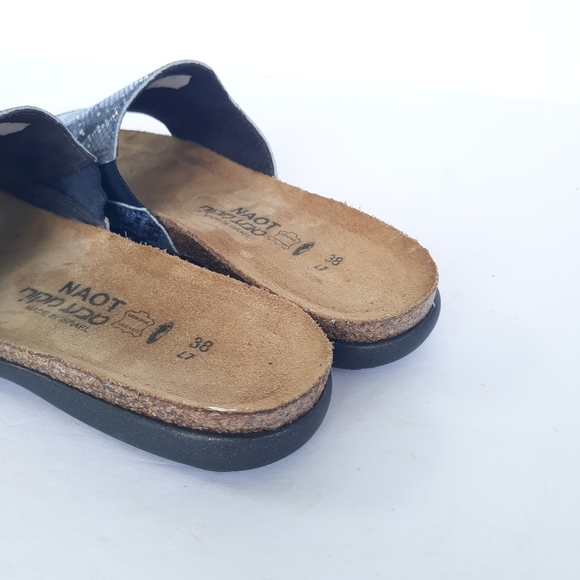 Naot Skylar Python Navy Slide Sandals size 7 - Picture 7 of 7